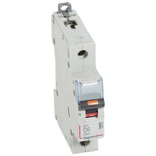 LEGRAND-409805 DX3 kismegszakító 25kA 1P 230/400V~ D6