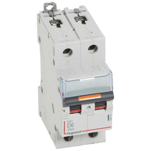 LEGRAND-409818 DX3 kismegszakító 25kA 2P 230/400V~ D6