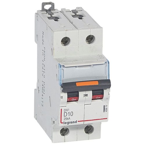 LEGRAND-409819 DX3 kismegszakító 25kA 2P 230/400V~ D10