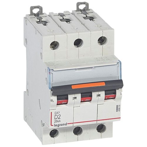 LEGRAND-409830 DX3 kismegszakító 25kA 3P 400V~ D2