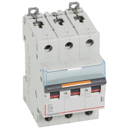LEGRAND-409831 DX3 kismegszakító 25kA 3P 400V~ D6