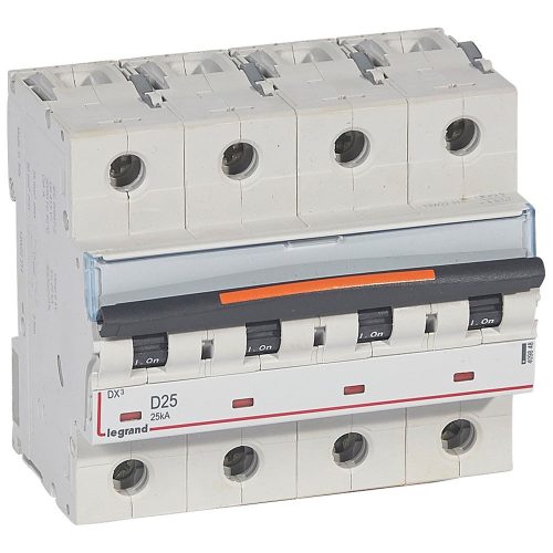 LEGRAND-409848 DX3 kismegszakító 25kA 4P 400V~ D25