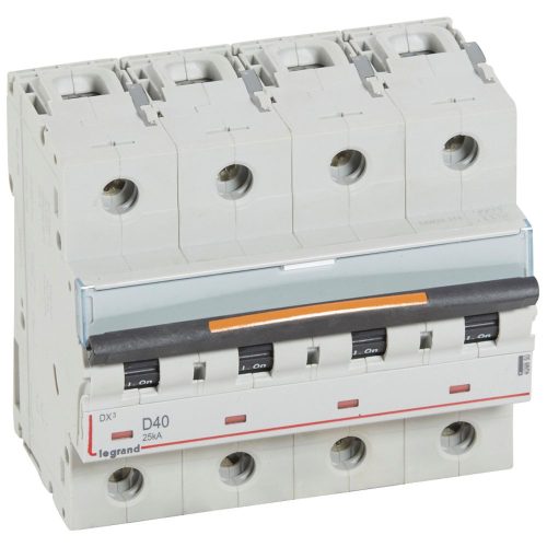 LEGRAND-409850 DX3 kismegszakító 25kA 4P 400V~ D40