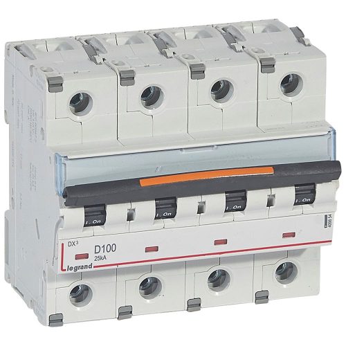 LEGRAND-409854 DX3 kismegszakító 25kA 4P 400V~ D100