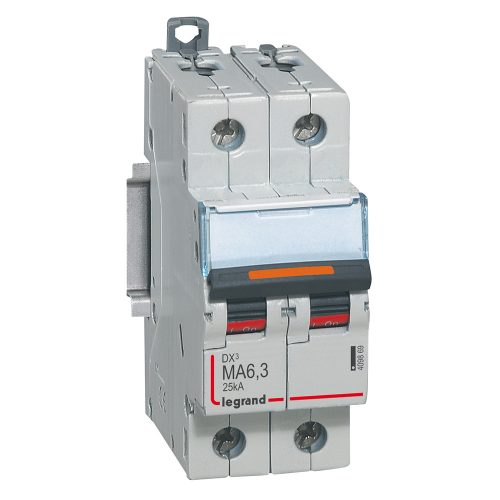 LEGRAND-409869 DX3 kismegszakító 25kA 2P 230/400V~ MA6,3