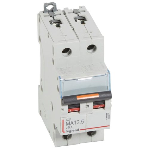 LEGRAND-409871 DX3 kismegszakító 25kA 2P 230/400V~ MA12,5