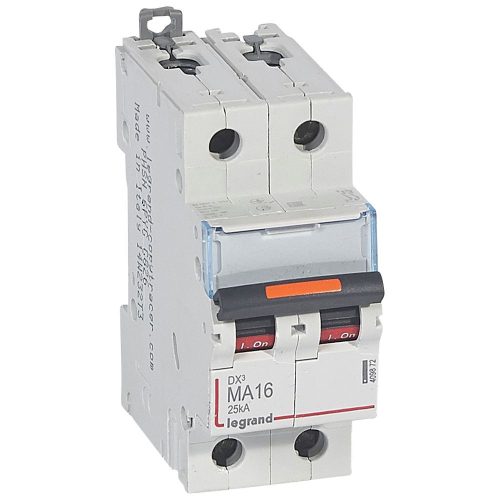 LEGRAND-409872 DX3 kismegszakító 25kA 2P 230/400V~ MA16