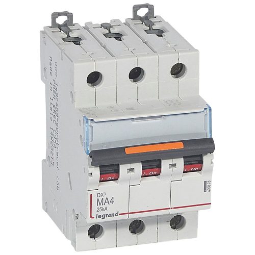 LEGRAND-409878 DX3 kismegszakító 25kA 3P 400V~ M4