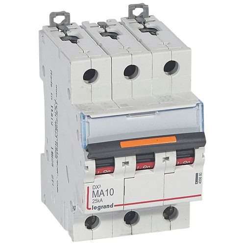 LEGRAND-409880 DX3 kismegszakító 25kA 3P 400V~ MA10