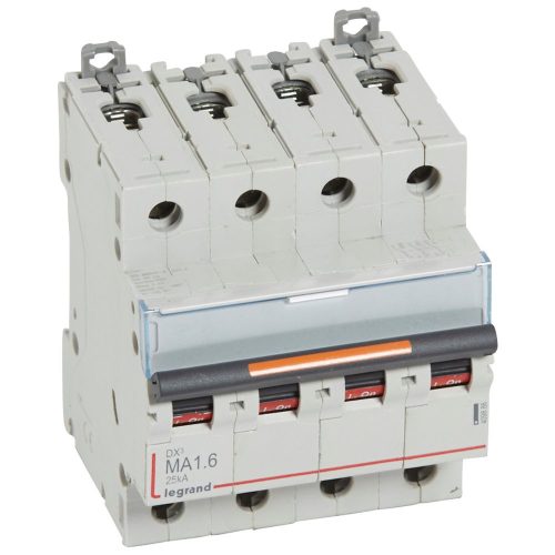 LEGRAND-409886 DX3 kismegszakító 25kA 4P 400V~ MA1,6