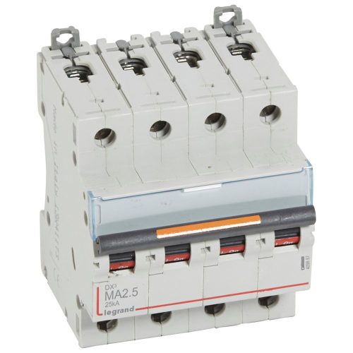 LEGRAND-409887 DX3 kismegszakító 25kA 4P 400V~ MA2,5