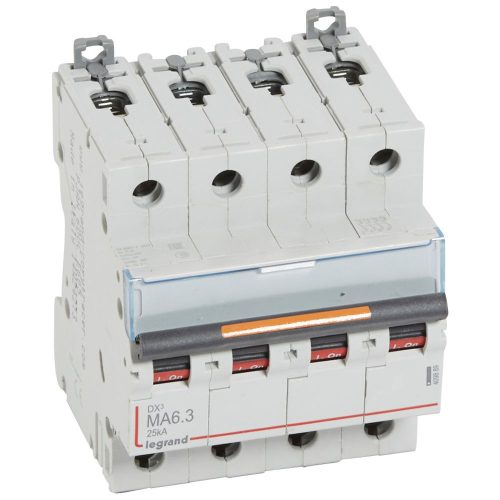 LEGRAND-409889 DX3 kismegszakító 25kA 4P 400V~ MA6,3