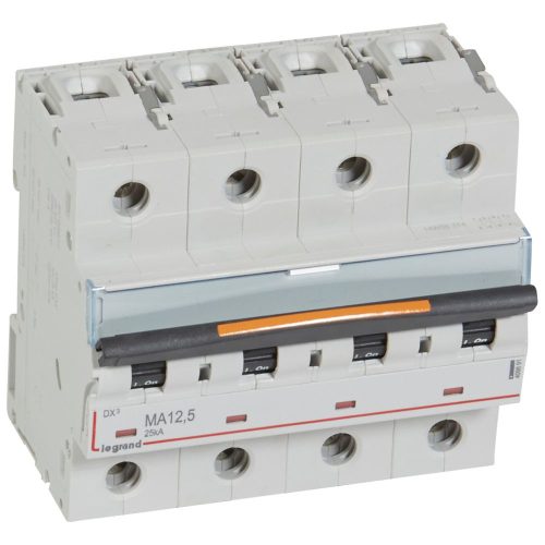 LEGRAND-409891 DX3 kismegszakító 25kA 4P 400V~ MA12,5