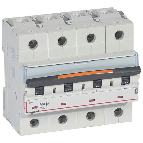 LEGRAND-409892 DX3 kismegszakító 25kA 4P 400V~ MA16