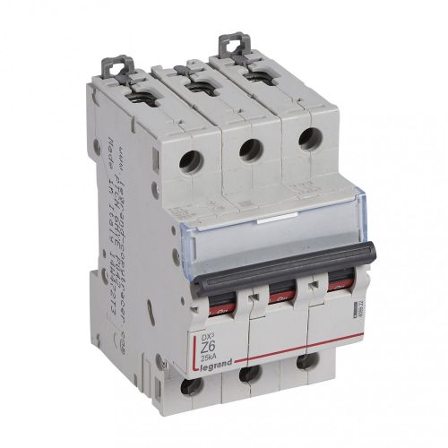 LEGRAND-409922 DX3 kismegszakító 25kA 3P Z6