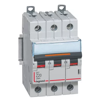 LEGRAND-409925 DX3 kismegszakító 25kA 3P Z20