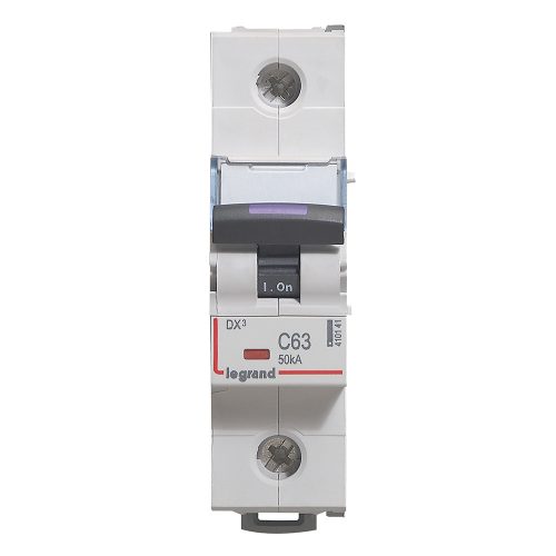 LEGRAND-410141 DX3 kismegszakító 50kA 1P 230/400V~ C63