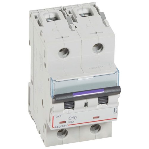 LEGRAND-410147 DX3 kismegszakító 50kA 2P 230/400V~ C10