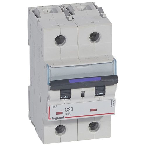 LEGRAND-410149 DX3 kismegszakító 50kA 2P 230/400V~ C20