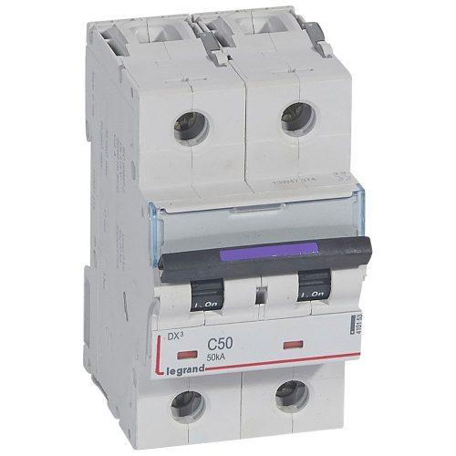 LEGRAND-410153 DX3 kismegszakító 50kA 2P 230/400V~ C50