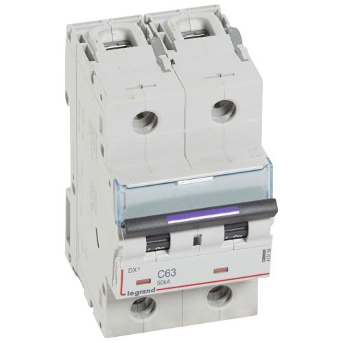 LEGRAND-410154 DX3 kismegszakító 50kA 2P 230/400V~ C63