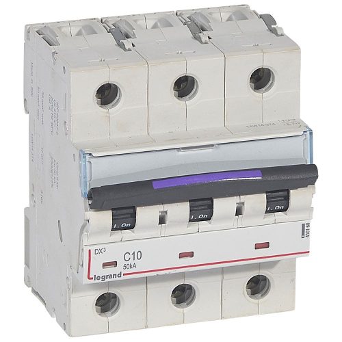 LEGRAND-410160 DX3 kismegszakító 50kA 3P 400V~ C10