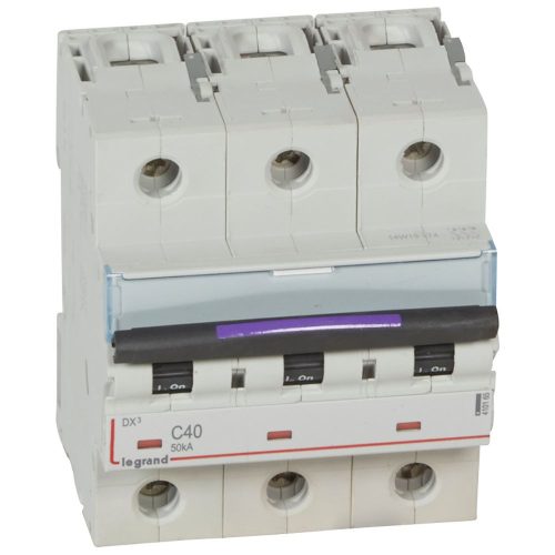 LEGRAND-410165 DX3 kismegszakító 50kA 3P 400V~ C40