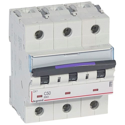 LEGRAND-410166 DX3 kismegszakító 50kA 3P 400V~ C50