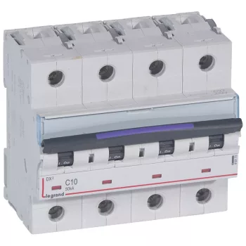 LEGRAND-410173 DX3 kismegszakító 50kA 4P 400V~ C10