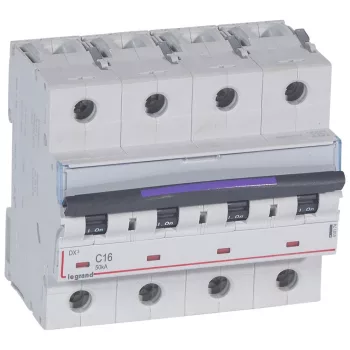 LEGRAND-410174 DX3 kismegszakító 50kA 4P 400V~ C16