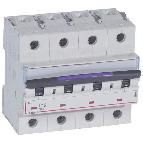 LEGRAND-410174 DX3 kismegszakító 50kA 4P 400V~ C16