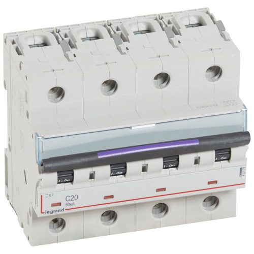 LEGRAND-410175 DX3 kismegszakító 50kA 4P 400V~ C20