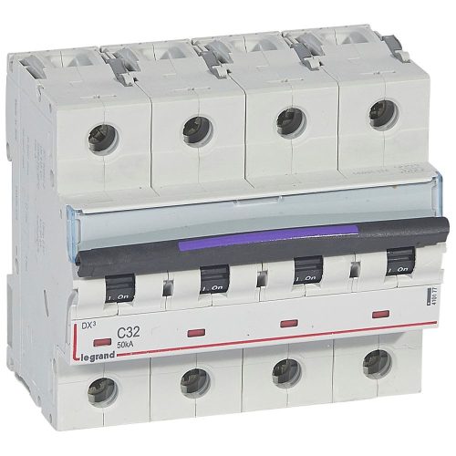 LEGRAND-410177 DX3 kismegszakító 50kA 4P 400V~ C32