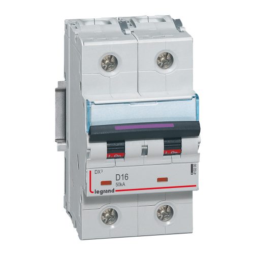 LEGRAND-410200 DX3 kismegszakító 50kA 2P 230/400V~ D16