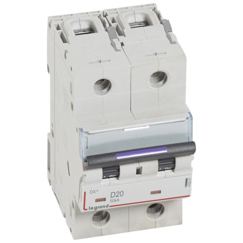 LEGRAND-410201 DX3 kismegszakító 50kA 2P 230/400V~ D20
