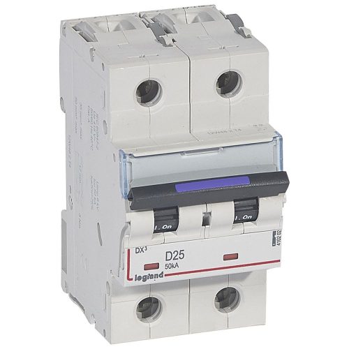 LEGRAND-410202 DX3 kismegszakító 50kA 2P 230/400V~ D25