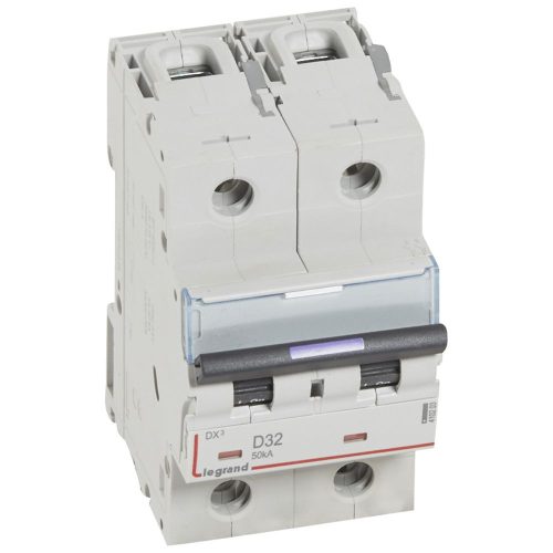 LEGRAND-410203 DX3 kismegszakító 50kA 2P 230/400V~ D32