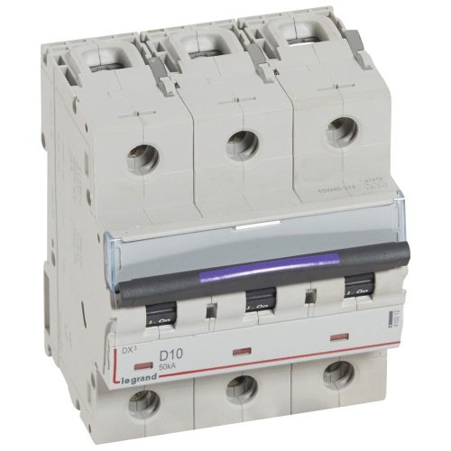 LEGRAND-410212 DX3 kismegszakító 50kA 3P 400V~ D10
