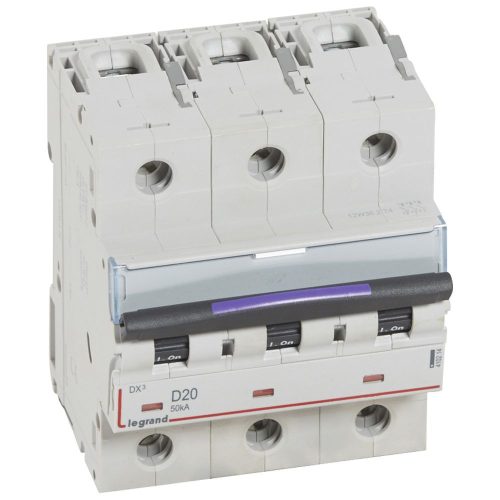 LEGRAND-410214 DX3 kismegszakító 50kA 3P 400V~ D20