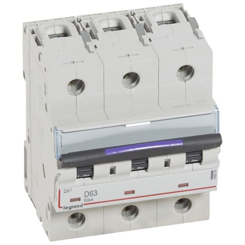 LEGRAND-410219 DX3 kismegszakító 50kA 3P 400V~ D63