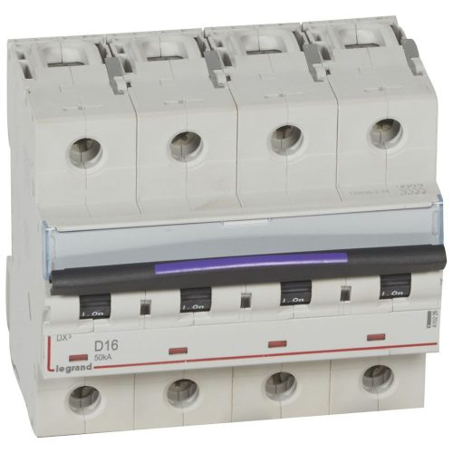 LEGRAND-410226 DX3 kismegszakító 50kA 4P 400V~ D16