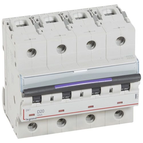LEGRAND-410227 DX3 kismegszakító 50kA 4P 400V~ D20