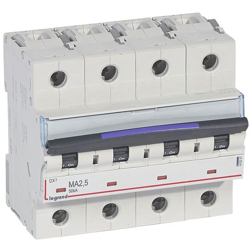 LEGRAND-410257 DX3 kismegszakító 50kA 4P 400V~ MA2,5