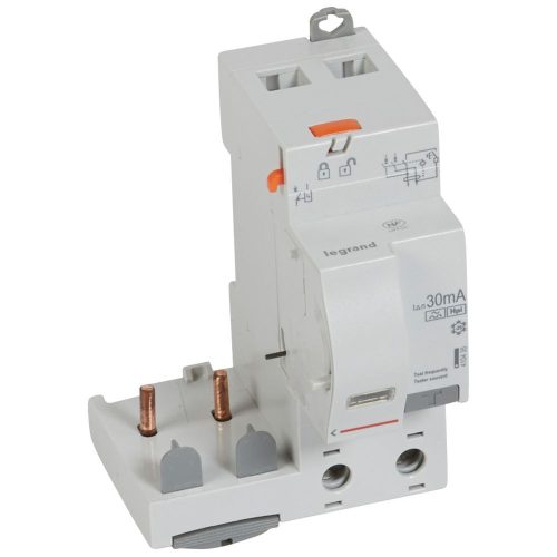 LEGRAND-410435 DX3 áramvédő relé 2P 230V~ Hpi 63A 30mA