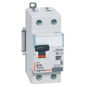   LEGRAND-410971 DX3 1P+N kombinált áram-védőkapcsoló B10 10000A / 10kA 30MA AC típus