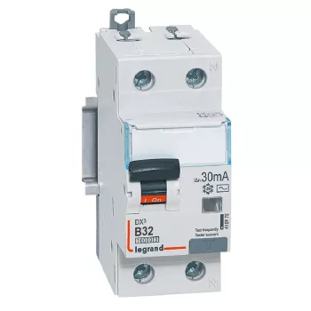   LEGRAND-410975 DX3 1P+N kombinált áram-védőkapcsoló B32 10000A / 10kA 30MA AC típus