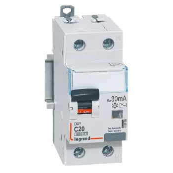   LEGRAND-410980 DX3 1P+N kombinált áram-védőkapcsoló C20 10000A / 10kA 30MA AC típus
