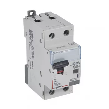   LEGRAND-411058 DX3 1P+N kombinált áram-védőkapcsoló C6 6000A / 10kA 30mA A típus