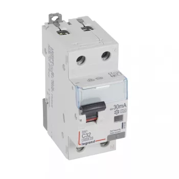   LEGRAND-411064 DX3 1P+N kombinált áram-védőkapcsoló C32 6000A / 10kA 30mA A típus