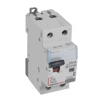   LEGRAND-411105 DX3 1P+N kombinált áram-védőkapcsoló C16 6000A / 10kA 30mA A-Hpi+ 